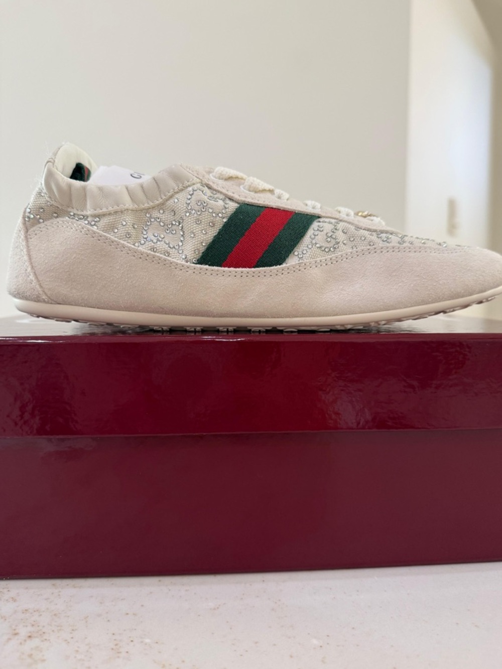 Women’s Gucci Shift GG Crystal sneaker - Picture 6 of 8